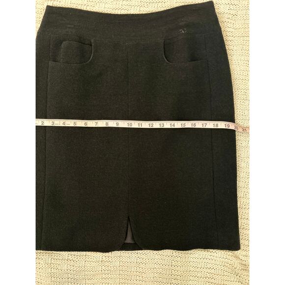 Chanel Black Tweed Jacket Blazer Tulip Skirt Suit FR 46 44 US 10 12 14 07P - Picture 15 of 16